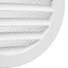 Dalap AVW Lüftungsgitter, weiß, für Fassade, Metall, mit Gitter und Flansch, Ø 250 mm