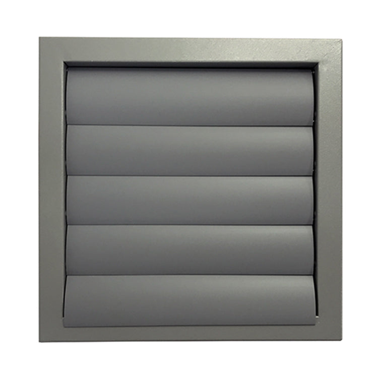 Metall-Lüftungsgitter, reinigende Lamellen 435x435 mm, grau 