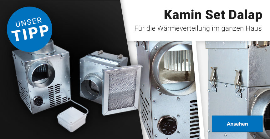 Set Kaminventilator und Filter