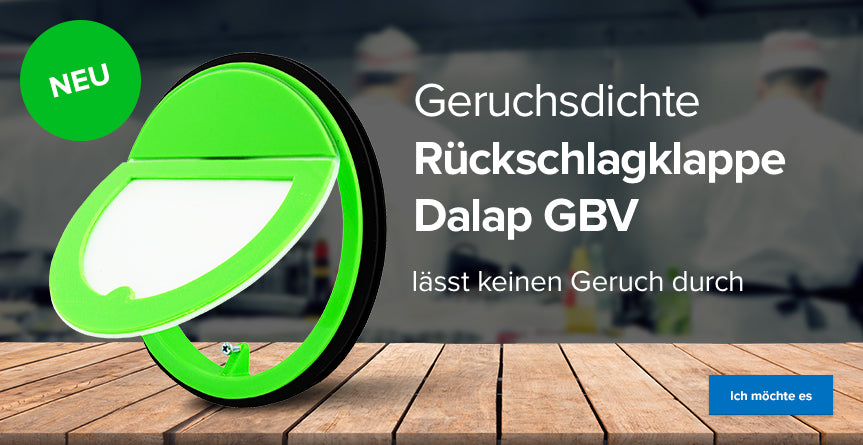 Geruchsdichte Dalap Rückschlagklappen lassen keinen Geruch durch