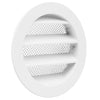 Dalap AVW Lüftungsgitter, weiß, für Fassade, Metall, mit Gitter und Flansch, Ø 80 mm