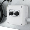 Schallgedämmter Radialrohrventilator mit Thermostat und Drehzahlregelung Ø 100 mm