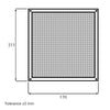 Ersatz-Fettfiltereinsatz Dalap VTF 100 für Filterkassette Ø 100 mm