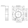 Kleiner Computerlüfter Dalap SAF 12V DC, 30x30x6 mm, 8000 U/min., mit Kugellager