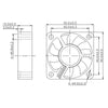 Kleiner Computerlüfter Dalap SAF 5V DC, 50x50x15 mm, 6000 U/min.