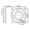 Kleiner Computerlüfter Dalap SAF 12V DC, 60x60x10 mm, 5000 U/min.