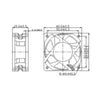 Kleiner Computerlüfter Dalap SAF 24V DC, 60x60x25 mm, 3000 U/min.