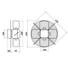 Axialer Industrieventilator ohne Rahmen Dalap RAB ENGINE Ø 220 mm