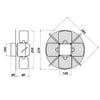 Axialer Industrieventilator ohne Rahmen Dalap RAB ENGINE Ø 270 mm