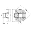 Axialer Industrieventilator ohne Rahmen Dalap RAB ENGINE Ø 380 mm