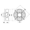 Axialer Industrieventilator ohne Rahmen Dalap RAB ENGINE Ø 410 mm