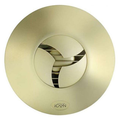 Farbige Frontabdeckung für die Ventilatoren iCON 15 in der Farbe mattes Gold