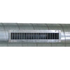 Metall Lüftungsgitter für Rundrohre 425x125 mm