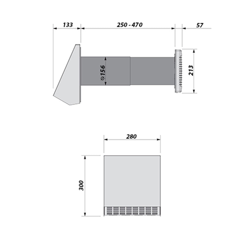 Lüftungsgerät mit Wärmerückgewinnung und Wandsteuerung Dalap ZEPHIR ZF-50, 50 m³/h, bis zu 90 %