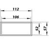 PVC Endkappe für Flachkanal 110x55 mm