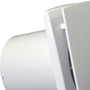 Badventilator mit weißer Frontplatte und Zeitnachlauf Ø 100 mm, sparsam und leise