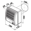 Ventilator mit höherem Luftdruck, Rückschlagklappe und Filter Ø 100 mm, höhere Leistung